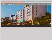 Tablet Screenshot of eltonhamptonarchitects.com
